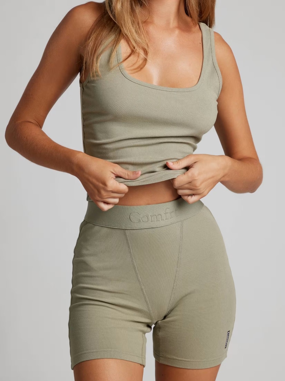 Comfort Ribbed Contour Tank & Boxer Set
